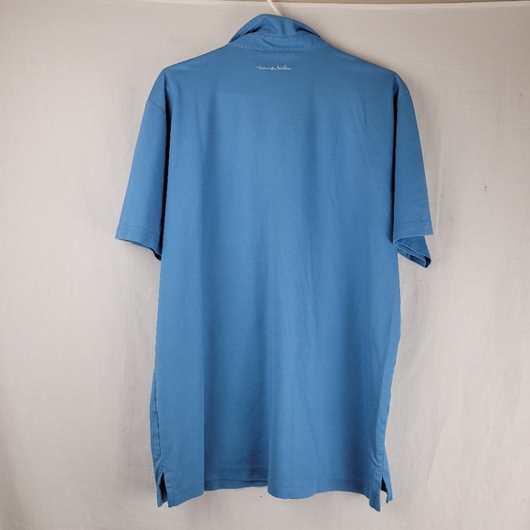 Travis Mathew Blue Stripe Golf Shirt - Picture 4 of 8